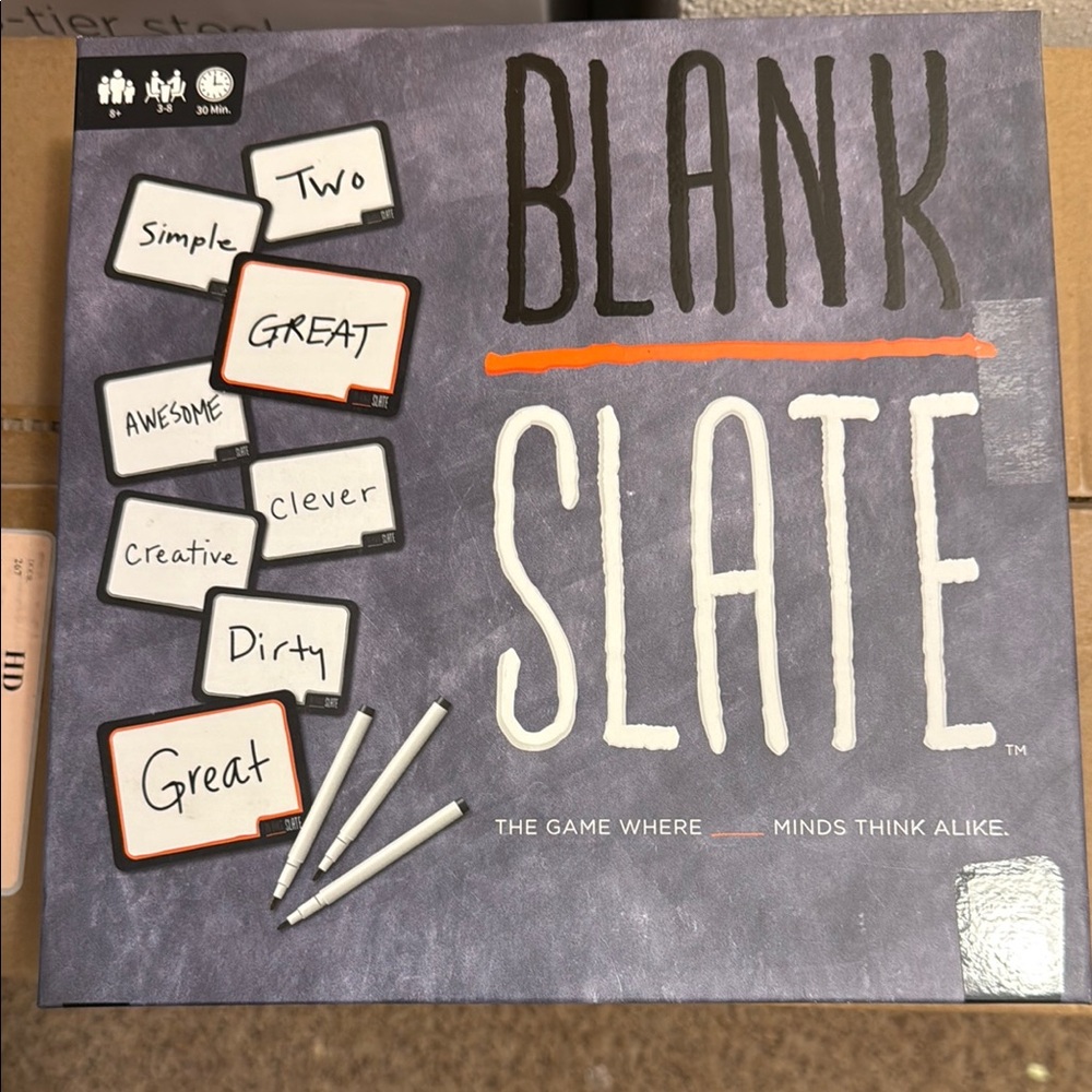 Blank Slate Word Association Game - Gray